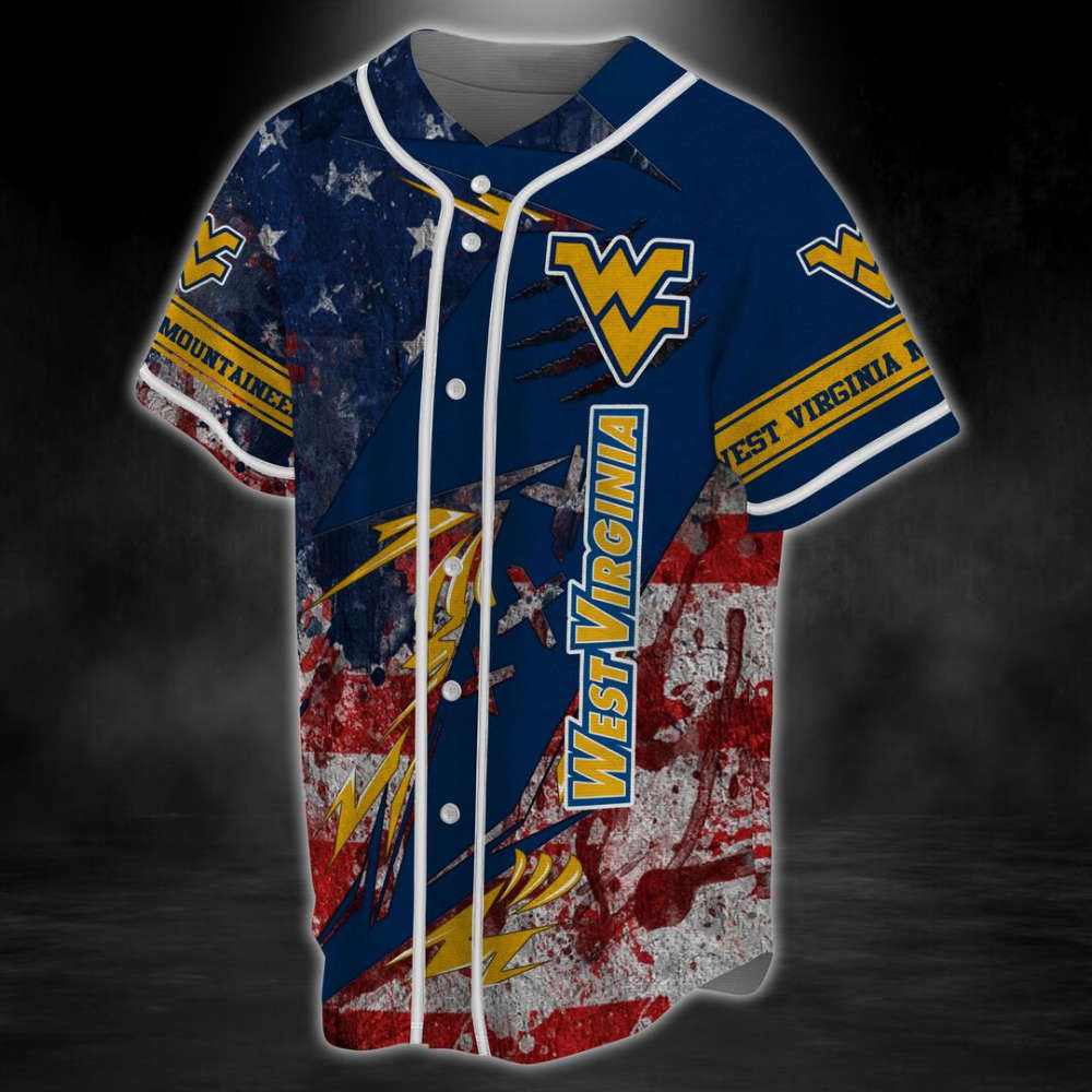 West Virginia Mountaineers Baseball Jersey Gift for Men Women - lylyprint.com