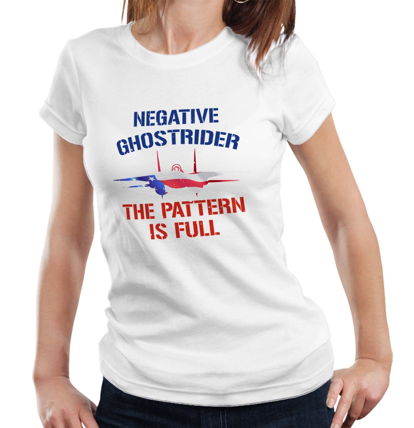 Negative Ghost Rider The Pattern Is Full Colour T Shirt Ladies