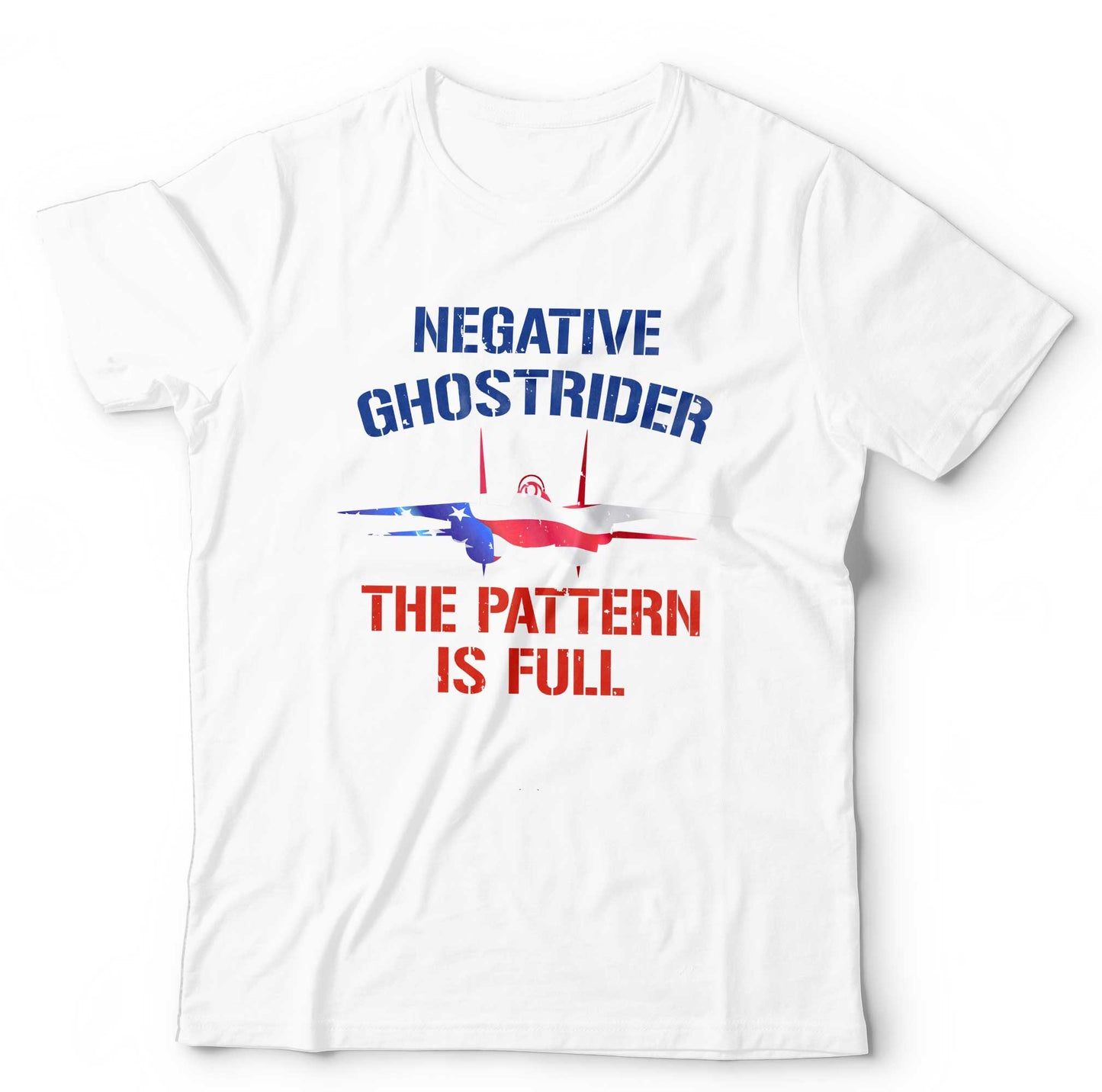 Negative Ghost rider The Pattern Is Full Colour Ã¢â‚¬â€œ Top Gun T-Shirt Unisex