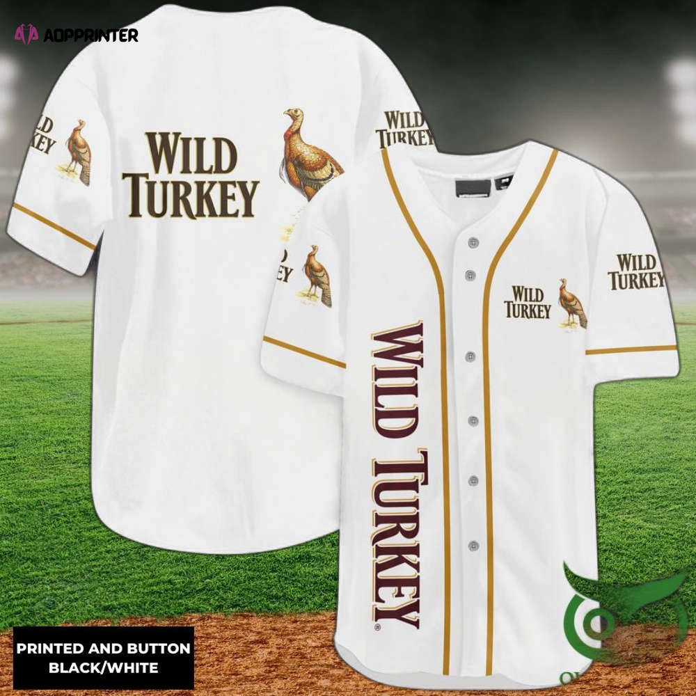 Wild Turkey Baseball Jersey - Aopprinter