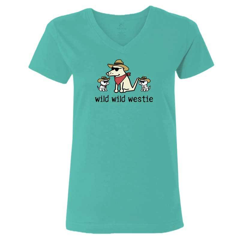 Wild, Wild Westie - Ladies T-Shirt V-Neck