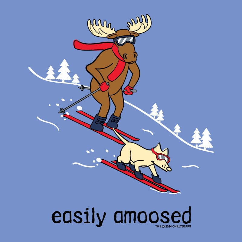 Easily Amoosed - Youth Long Sleeve T-Shirt