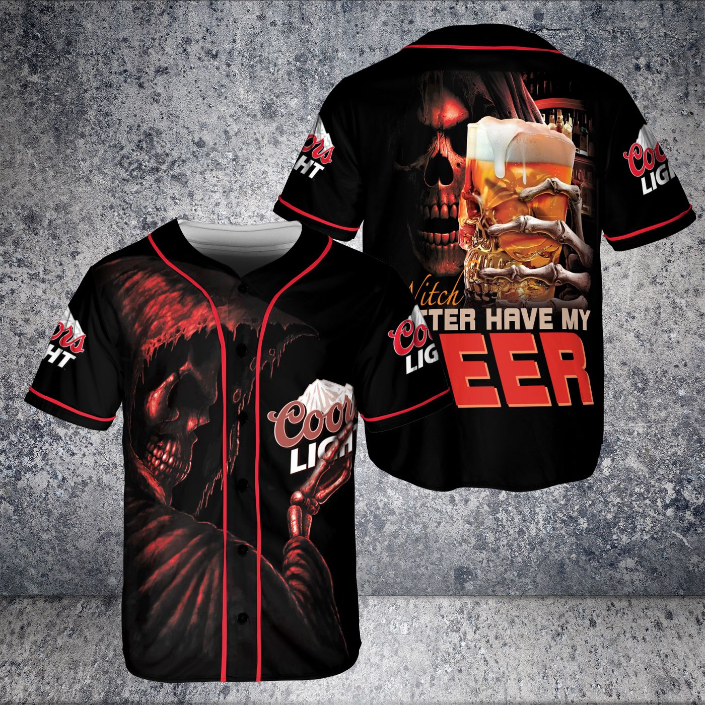 Witch Better Have My Beer Coors Light Baseball Jersey - Gift for Men Women - Gift for Men Women - lylyprint.com