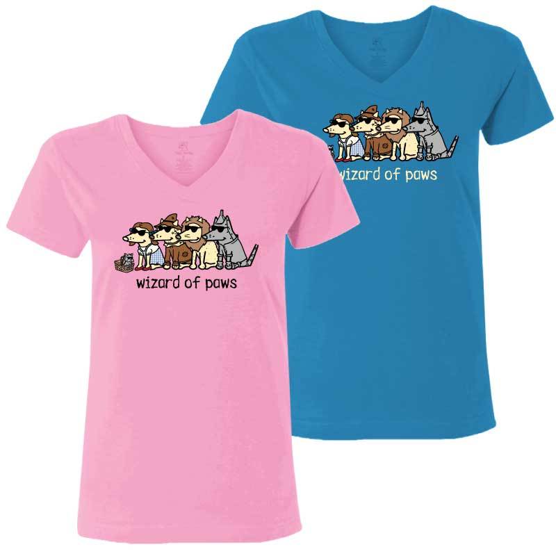 Wizard Of Paws - Ladies T-Shirt V-Neck