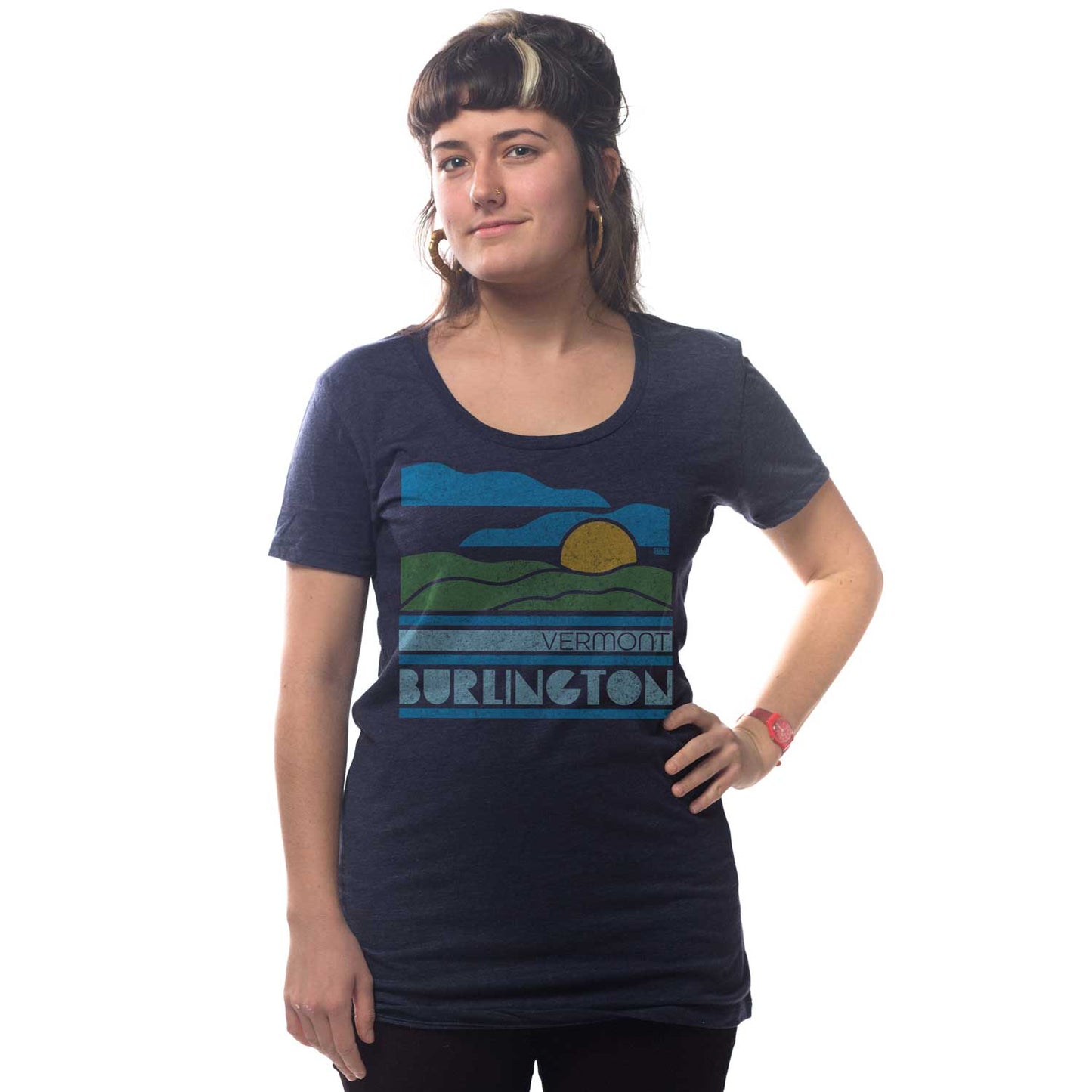 Women's Burlington, VT Sunset T-shirt