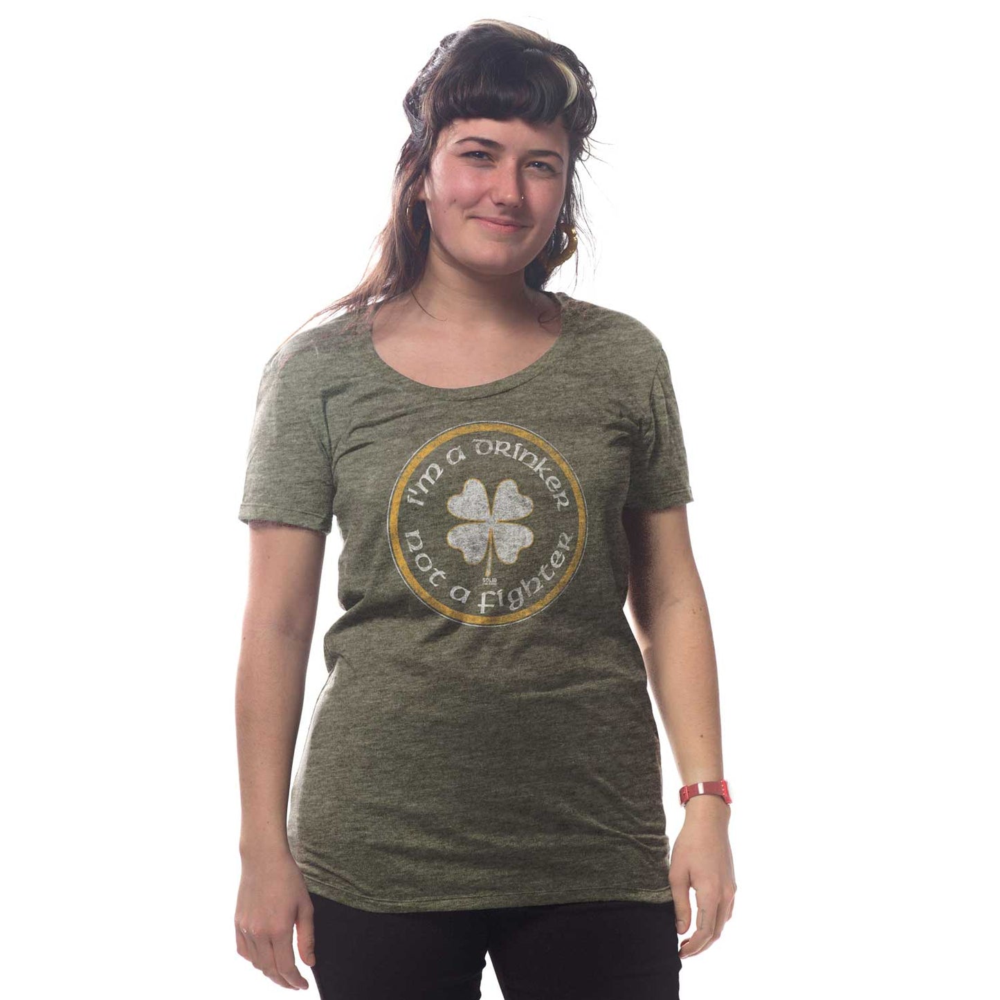 Women's Drinker Not A Fighter T-Shirt