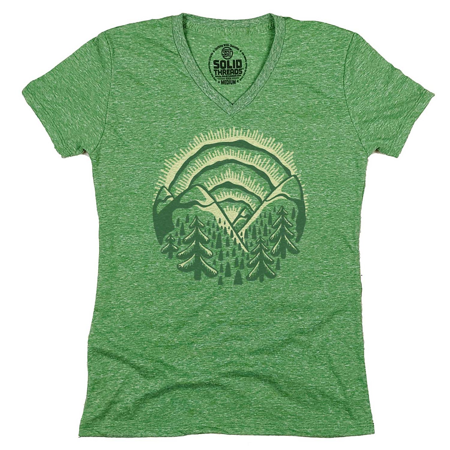 Women's Sunset V-Neck Tee | Design by Dylan Fant