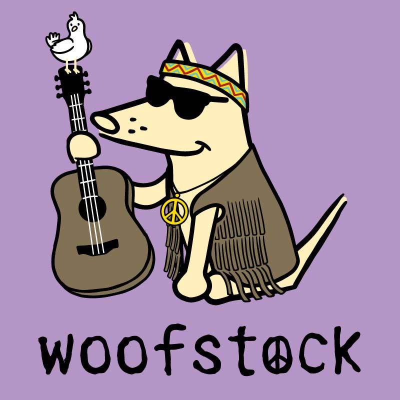 Woofstock - Guitar - Ladies T-Shirt V-Neck