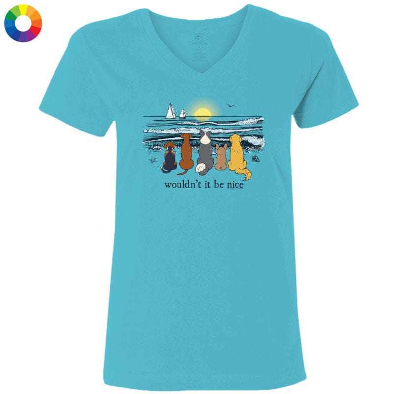 Wouldn't it be Nice  - Ladies T-Shirt V-Neck
