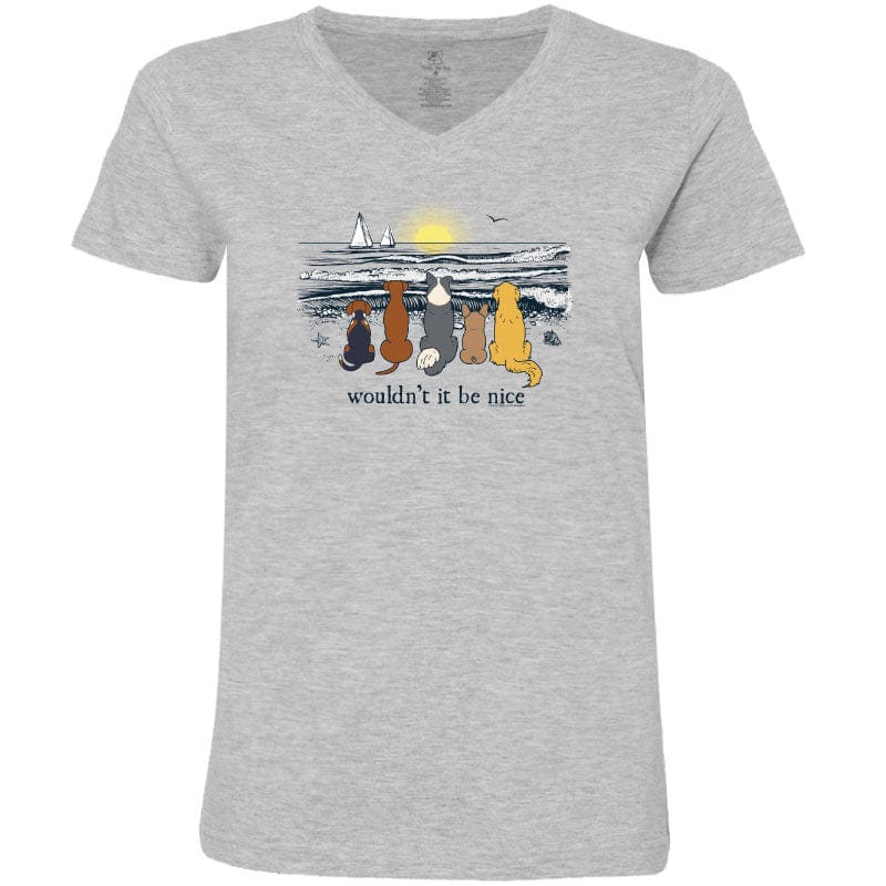 Wouldn't it be Nice  - Ladies T-Shirt V-Neck