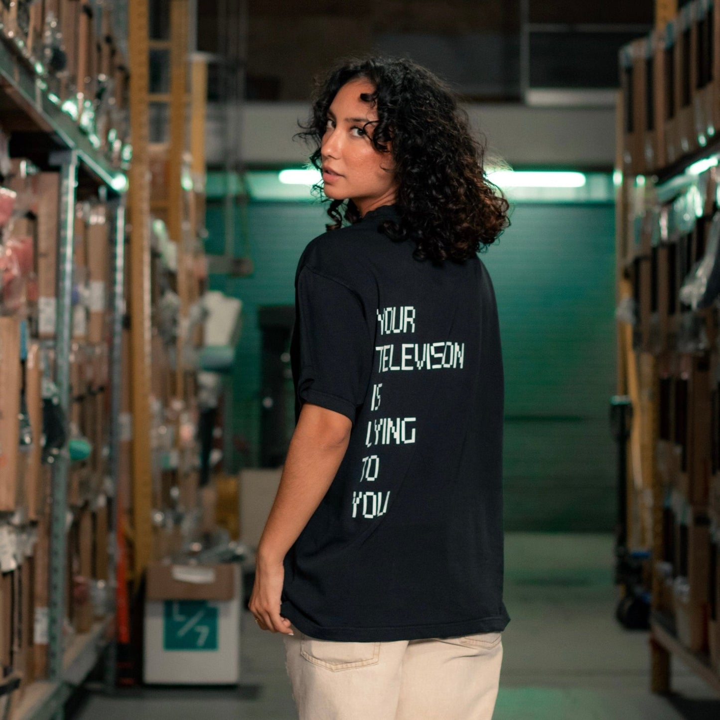 Your Television Is Lying Heavyweight Tee