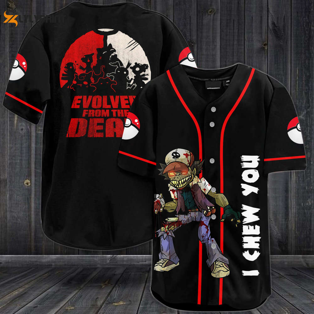 Zombie Satoshi I Chew You Evolver From The Death Baseball Jersey - Gift for Men Women - lylyprint.com