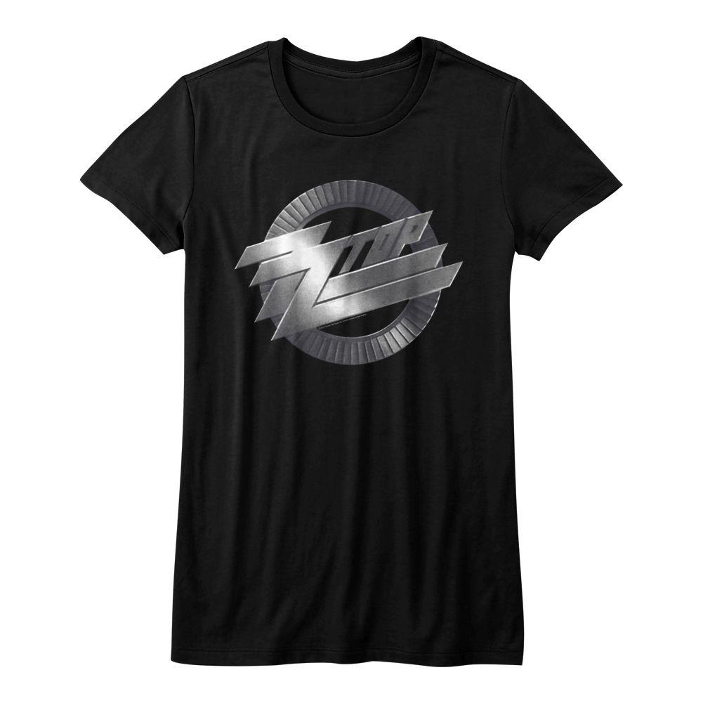 ZZ Top Metal Logo Womens T-Shirt